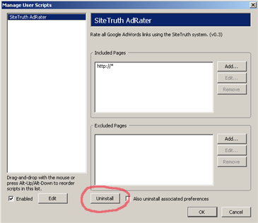 Greasemonkey dialog
